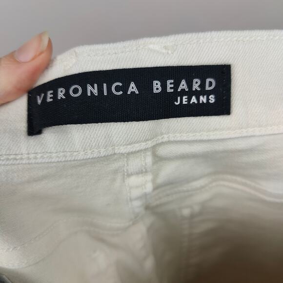 Veronica Beard Debbie Ankle Skinny Jeans Womens 29 8 Bleached Wash Preppy - Picture 6 of 9